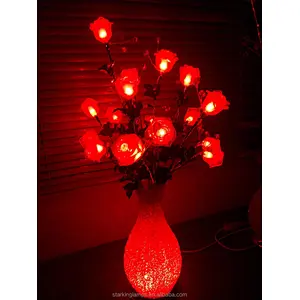 Indoor hanging basket potted flower simulation luminous decoration led motif light