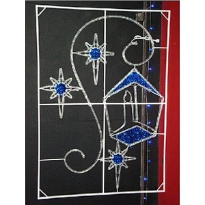 STARKING  DECOR Holiday Outdoor 2d Led Pole Motif Light For Street Decoration