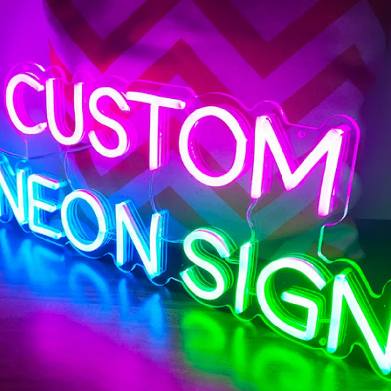 Diy  Outdoor Waterproof Customized Acrylic Led LNeon Sign Letter Light For Room Birthday Wedding Home Party Decoration