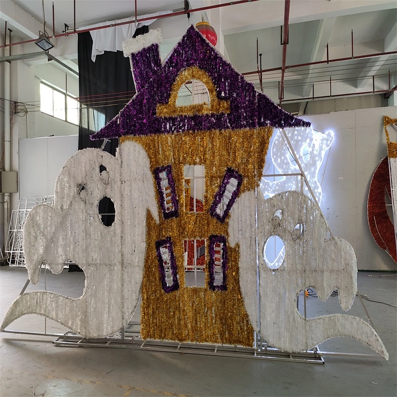 2021 halloween decoration light 535*320cm 2D ghost house motif light