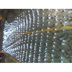 Custom size LED Net Mesh Fairy String Light Garland Window Curtain Christmas Fairy Light Wedding Party Holiday Flashing Light