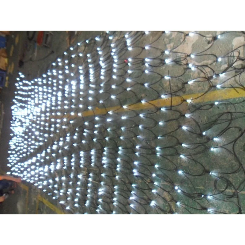 Custom size LED Net Mesh Fairy String Light Garland Window Curtain Christmas Fairy Light Wedding Party Holiday Flashing Light