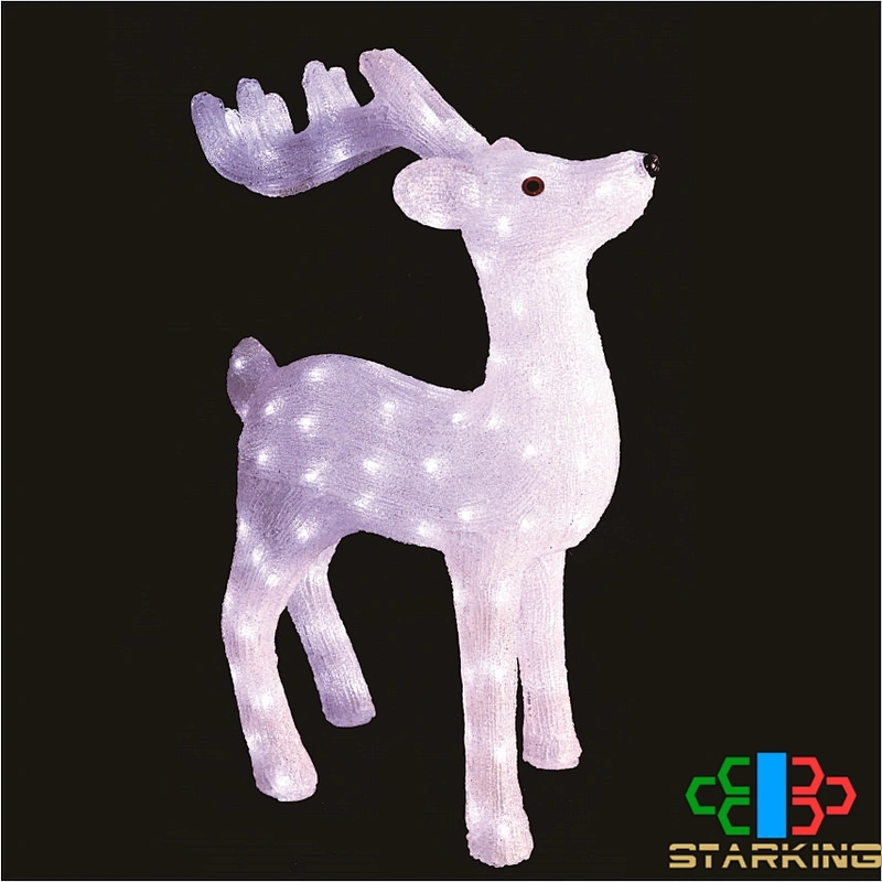 mini copper wire LED Christmas Reindeer Sled Rope String Deer Lights Motif Light