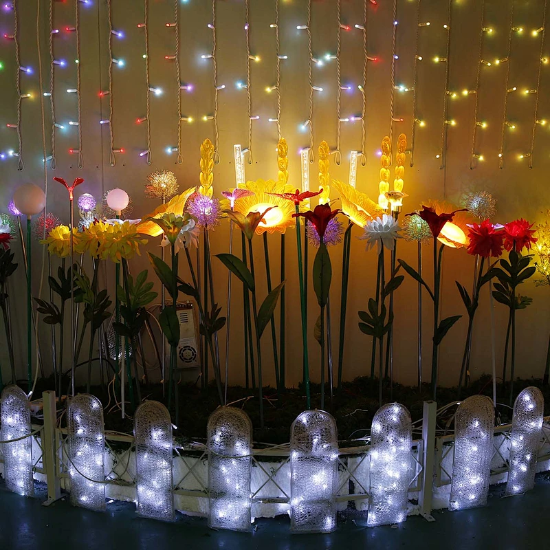 Simulation reed The factory Outdoor garden Courtyard landscape  Decoration Park Landscape Led reed flower  backyard lights