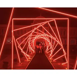 3d large Led Christmas motif  Light  Customized outdoor waterproof  across street Giant park square decorative