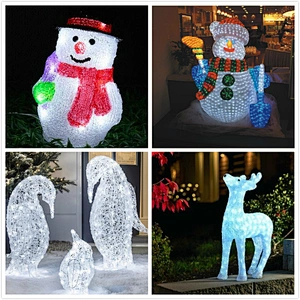 Outdoor waterproof LED 3D Street light Decoration Christmas Motif Light