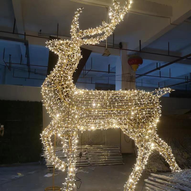 3m  LED Christmas Holiday decorations  Reindeer Outdoor waterproof landscaping  luminescence  String Deer Lights Motif Light