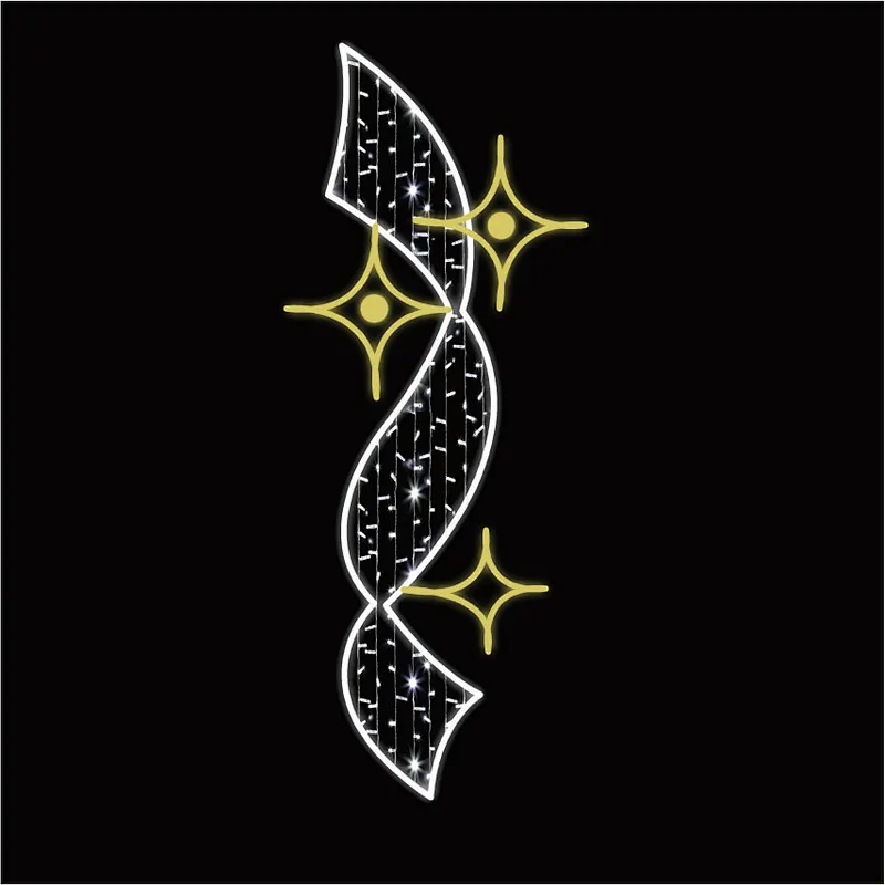 Best price nice Custom commercial Outdoor LED Christmas Decorations Motifs Cross Street Light waterproof ip65