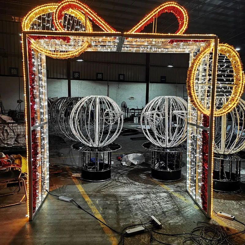 Decoracion de eventos luces de  con motivos navidenos para uso comercial al aire libre