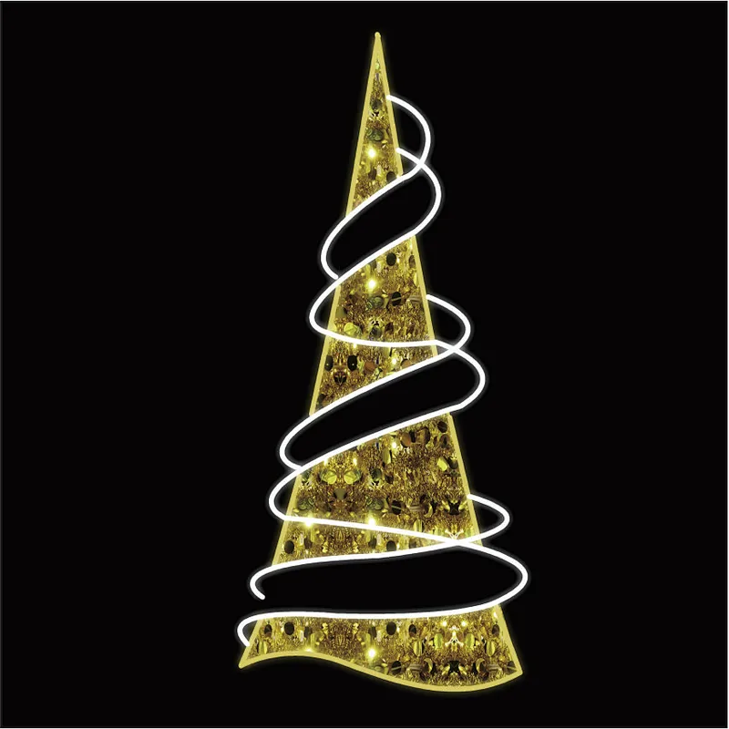 The new Giant H:6M christmas decorative 3d Tree Led Motif Lights
