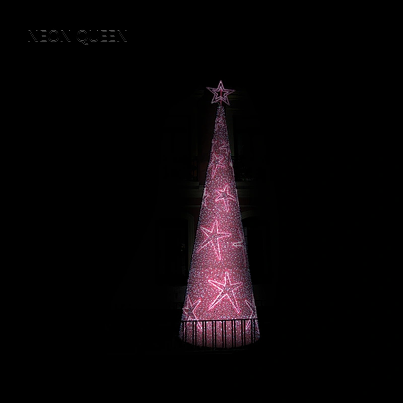 Giant H:6M wholesale outdoor 3d motif holiday led lighting Christmas ball tree