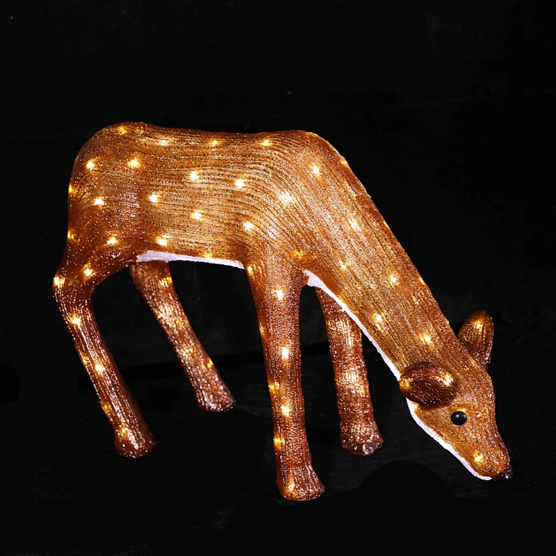 Customized outdoor holiday led deer led motif light for Festival