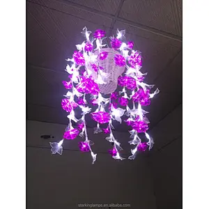 Indoor vase potted hanging basket  flower simulation luminous decoration led motif light