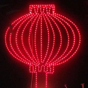 2D lanterns   Customized for each festival  holiday  Outdoor waterproof landscape decoration  led motif light