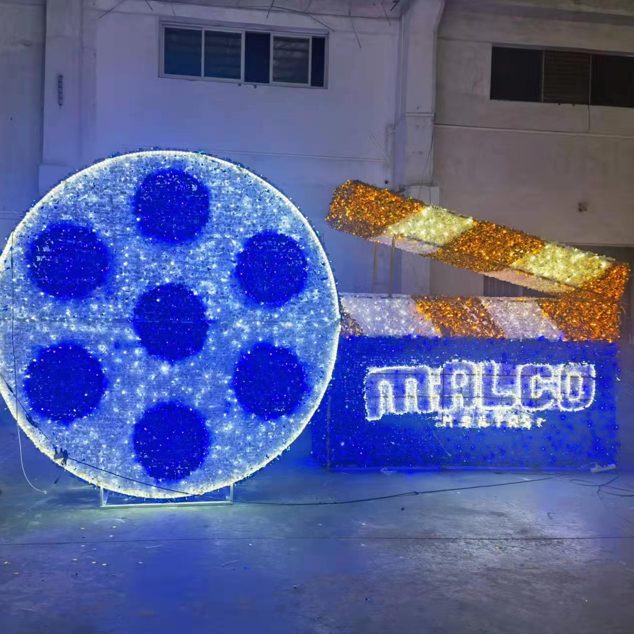 STARKING Customize  3D clap-stick Video   Motif Decoration  Large Light  Led Holiday  Outdoor Christmas light