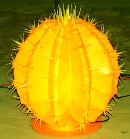3D Factory direct customized colorful  cactus garden garden lawn outside the landscape decoration LED motif light