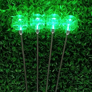 IP65 waterproof multicolor fiber optic ball holiday project decoration outdoor garden light
