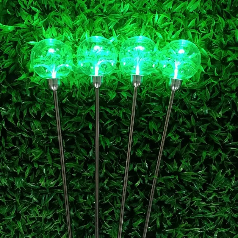 IP65 waterproof multicolor fiber optic ball holiday project decoration outdoor garden light