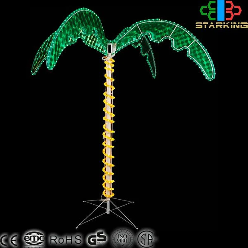 Hot sale Artificial coconut palm tree fairy garden led lights