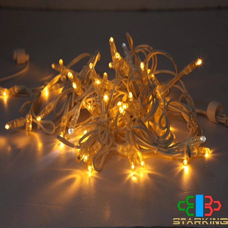 2021 Hot Sale IP20 IP44 IP65 Outdoor Decorations 12M180 LEDS Rubber Wire String Light
