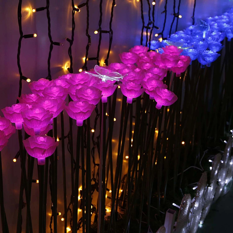 Simulation reed The factory Outdoor garden Courtyard landscape  Decoration Park Landscape Led reed flower  backyard lights