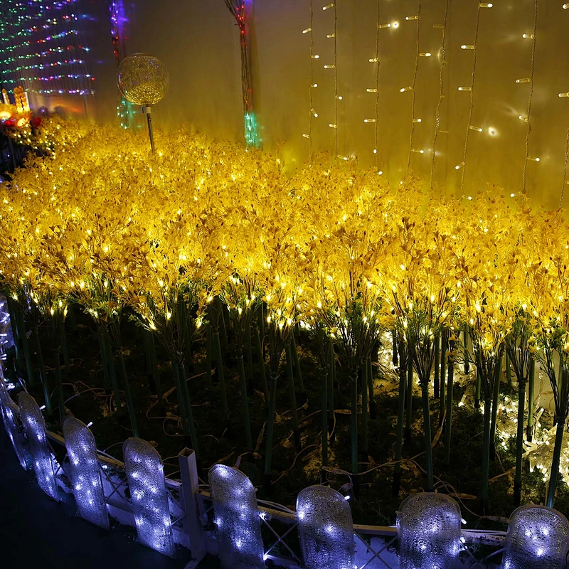 Simulation reed The factory Outdoor garden Courtyard landscape  Decoration Park Landscape Led reed flower  backyard lights