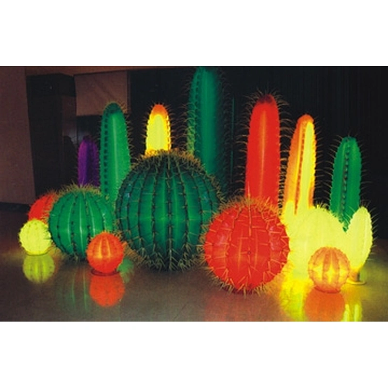 3D Factory direct customized colorful  cactus garden garden lawn outside the landscape decoration LED motif light