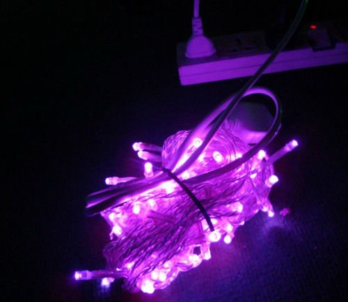 LED String Light purple 10M 20M 30M 50M 100M  Xmas Holiday Light Waterproof Christmas Lights Indoor Outdoor  Colors Decoration