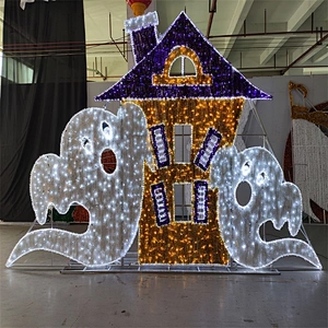 2021 halloween decoration light 535*320cm 2D ghost house motif light