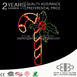 STARKING Outdoor Christmas Decoration Giant Candy cane LED Sculpture outdoor christmas display