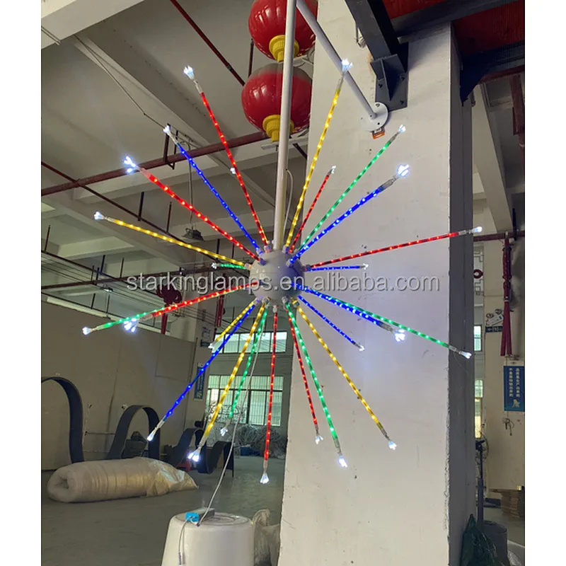 Factory Direct wholesale  latest fashion style outdoor Road  landscape  Decoration Digital Fireworks  Light