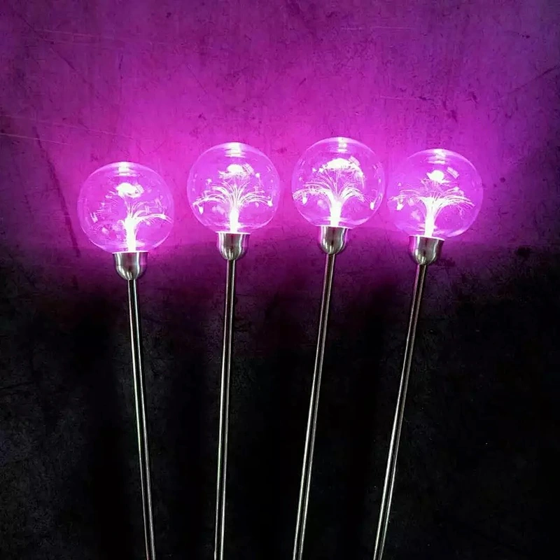 Garden courtyard landscape home pathway decoration waterproof   solar powered   wholesale crystal ball led lights