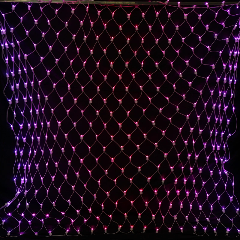 Custom size LED fishing net mesh string light outdoor use decorative christmas lighting for party and wedding