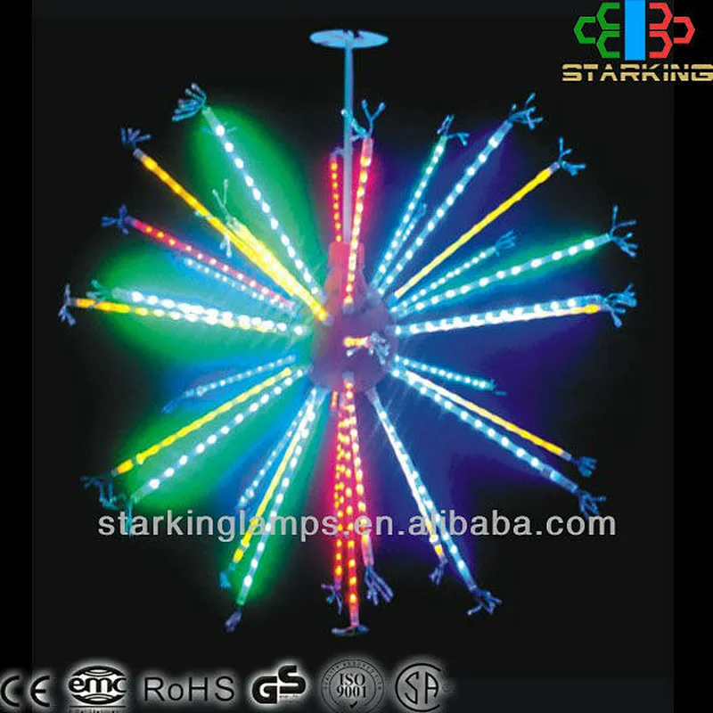 SARKING color changing digital meteor shower rain lights fireworks garland led motif light