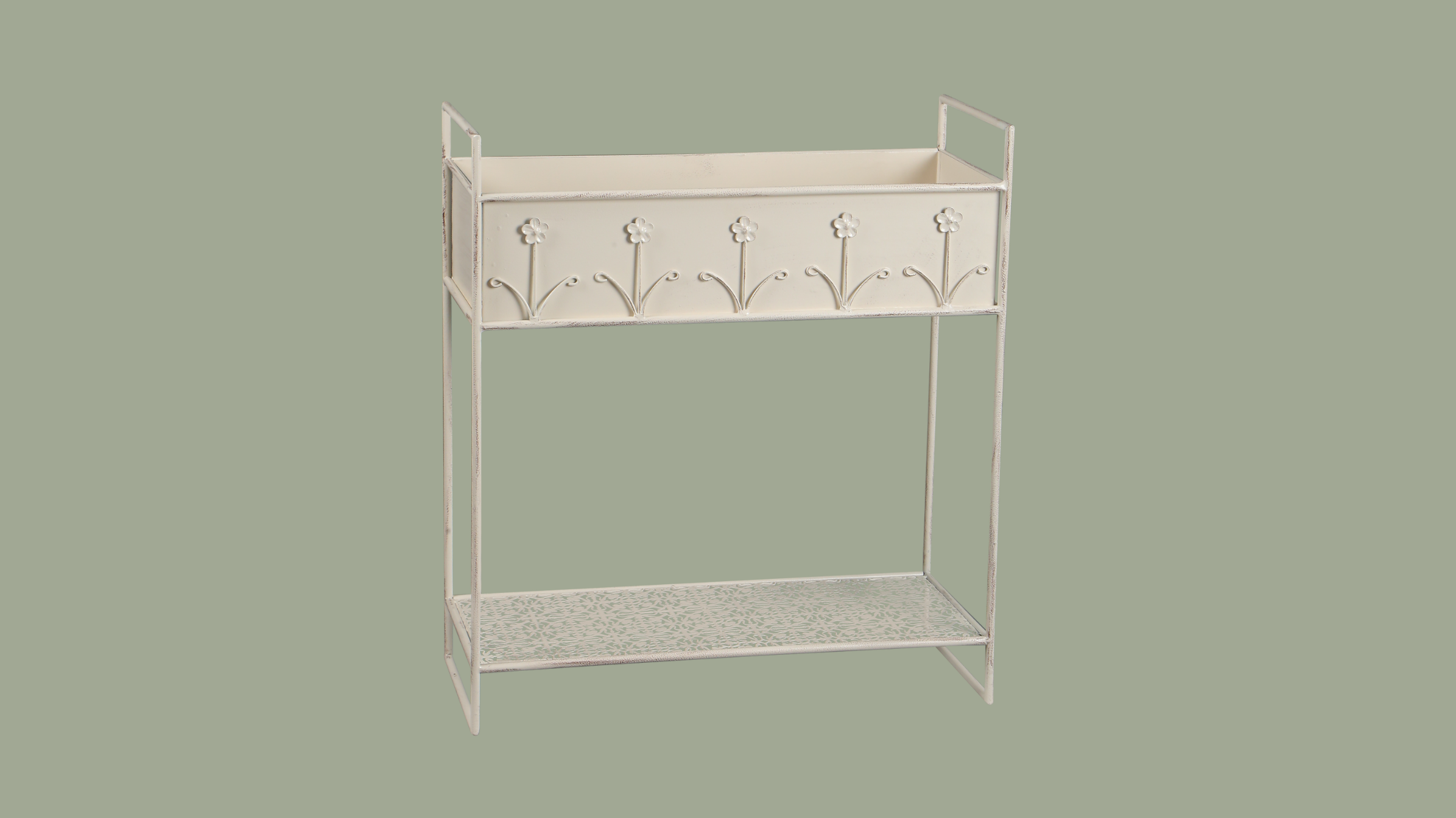 metal planter flower box planter