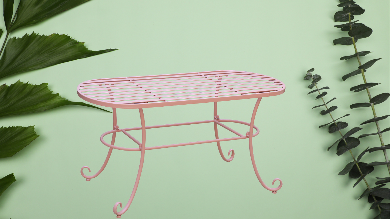 large coffee table low coffee table modern coffee table of Vintage Pink Foldable Large Coffee Table