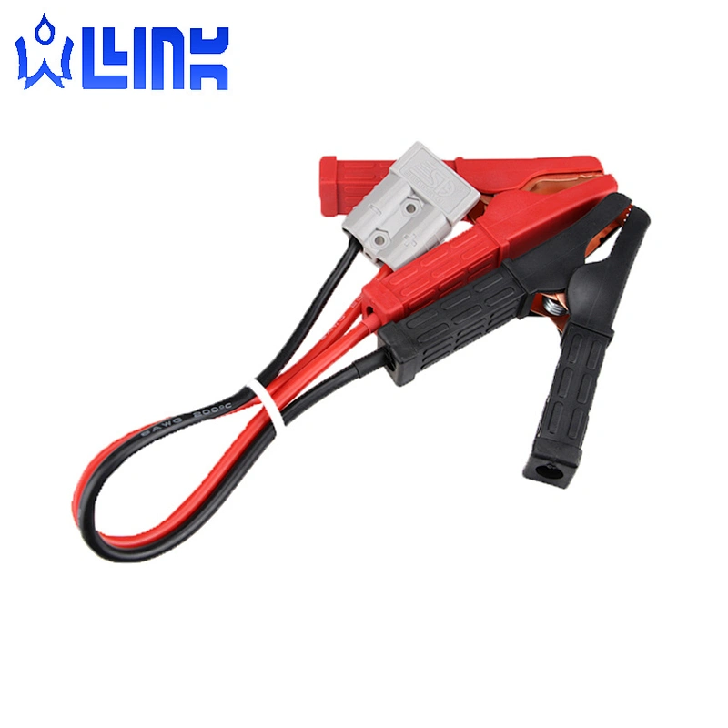 High Current Connector Plug to Insulated Battery Clamps 50A By Olink