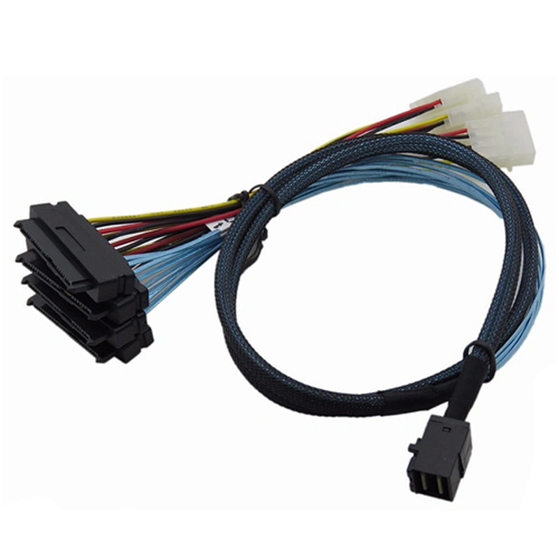 SFF-8643 to SFF-8482 Computer Hard Drive Data Cable mini sas cable