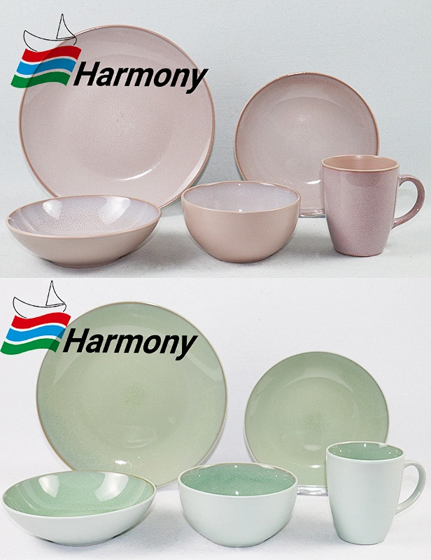 color glaze, reactive,tableware, reactive galze stoneware dinnerware