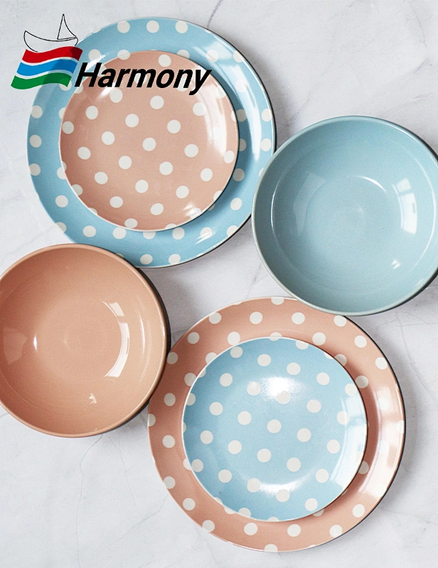 stoneware, porcelain, tableware, mix&match porcelain plate and stoneware bowl