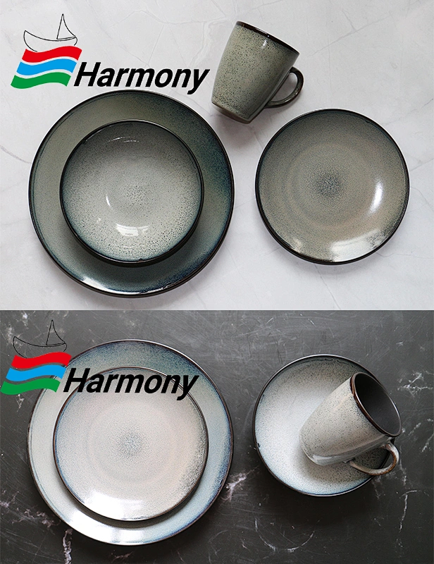 colorful reactive dinnerware