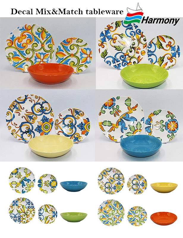 decal mix&match dinnerware