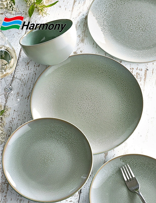 reactive dinner set，glaze，ceramicware, reactive glaze ceramicware