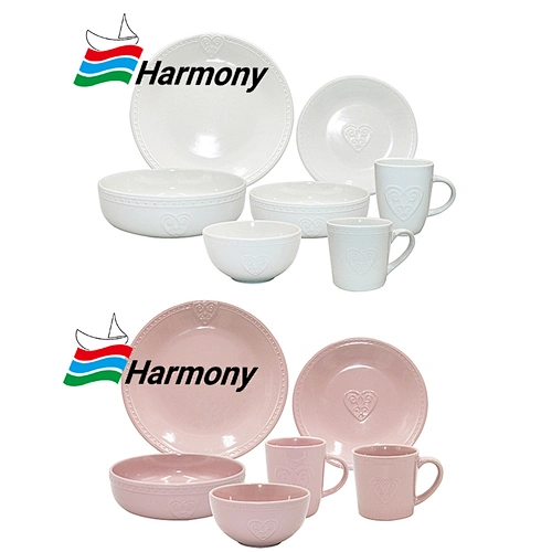 Embossed Heart Dinner Set