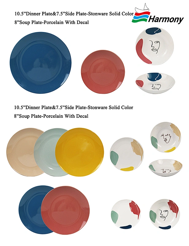 Mix&match dinnerware dishes set