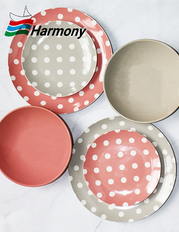 stoneware, porcelain, tableware, mix&match porcelain plate and stoneware bowl