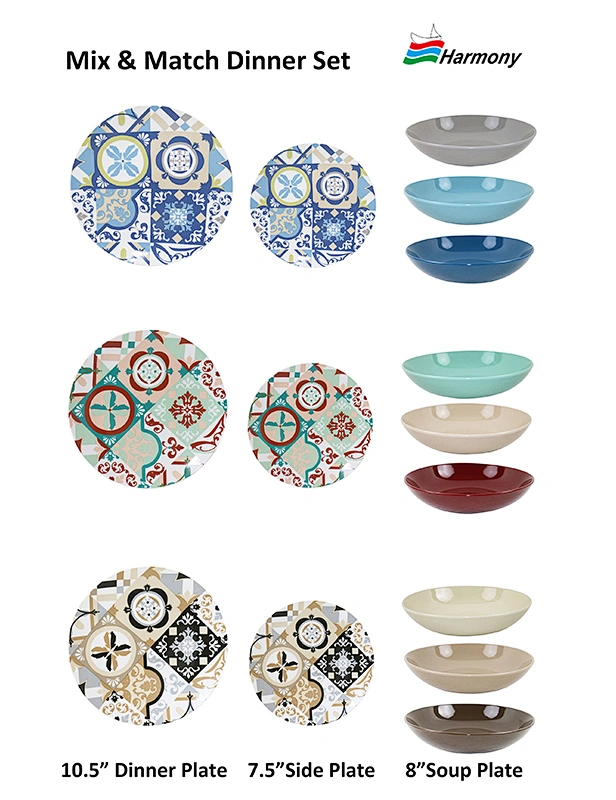 Mix&match dinnerware set