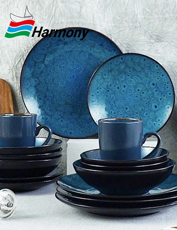 Bring elegance to your table with the stoneware reactive tableware set. Beautiful and unique reactive glazes make every meal a special memento.