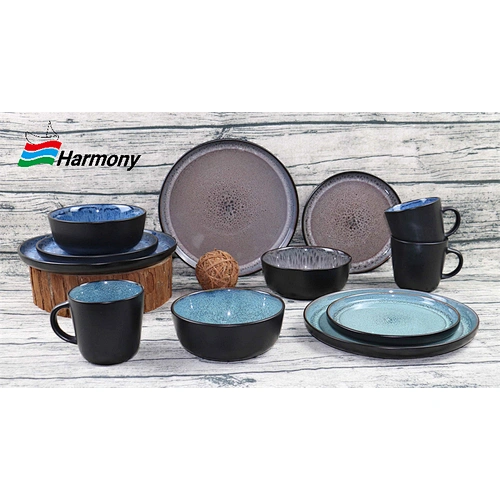 16pcs Stoneware Dinner Set, Service For 4