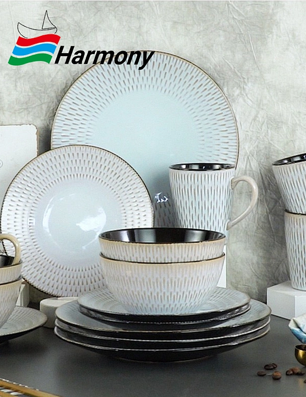 Bring elegance to your table with the stoneware reactive tableware set. Beautiful and unique reactive glazes make every meal a special memento.